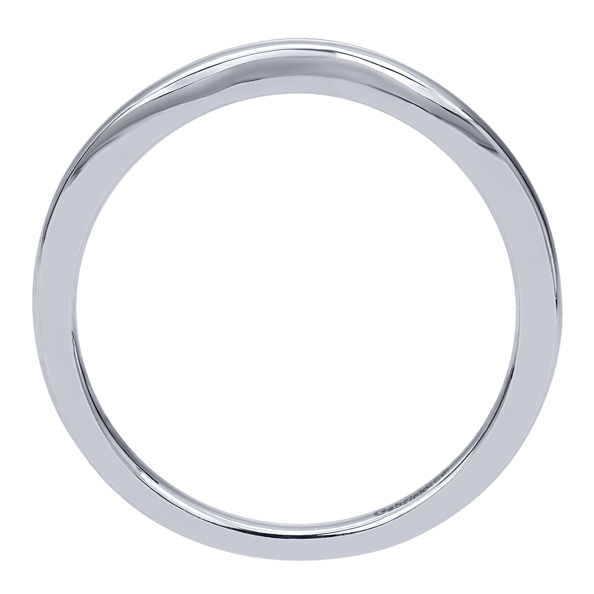 14K White Gold Matching Wedding Band - Shot 2