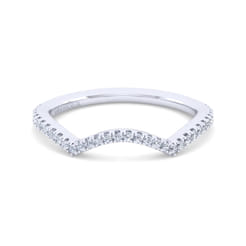 14K White Gold Matching Wedding Band