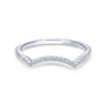 14K White Gold Matching Wedding Band - 0.15 ct