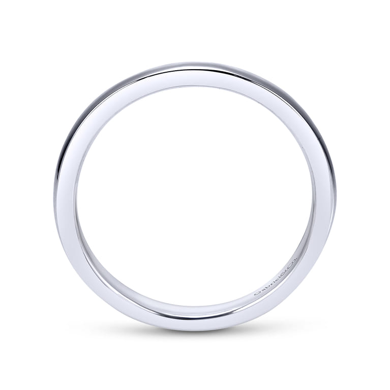 14K White Gold Matching Wedding Band - Shot 2