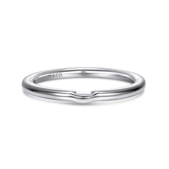 14K White Gold Matching Wedding Band