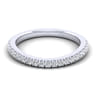 14K White Gold Matching Wedding Band - 0.3 ct