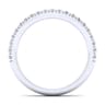 14K White Gold Matching Wedding Band - 0.3 ct