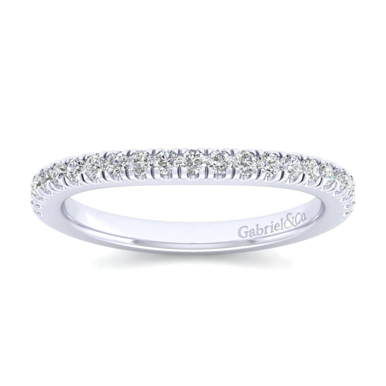 14K White Gold Matching Wedding Band - 0.3 ct - Shot 4