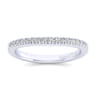 14K White Gold Matching Wedding Band - 0.3 ct
