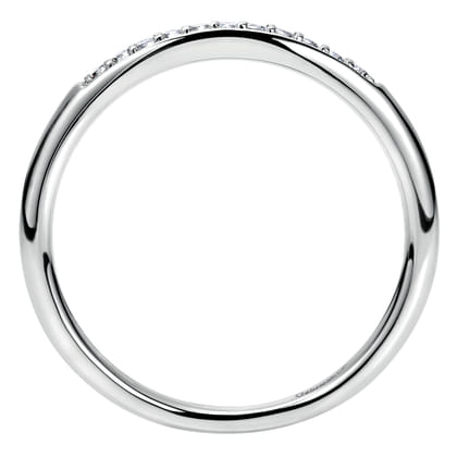 14K White Gold Matching Wedding Band