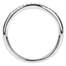 14K White Gold Matching Wedding Band - 0.09 ct