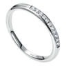 14K White Gold Matching Wedding Band - 0.09 ct