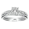 14K White Gold Matching Wedding Band - 0.09 ct