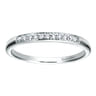 14K White Gold Matching Wedding Band - 0.09 ct