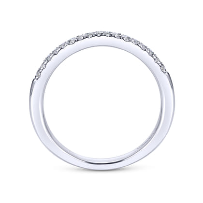 14K White Gold Matching Wedding Band