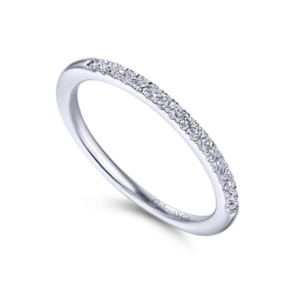 14K White Gold Matching Wedding Band