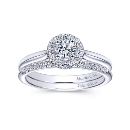 14K White Gold Matching Wedding Band