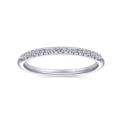 14K White Gold Matching Wedding Band