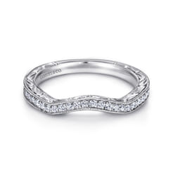 14K White Gold  Matching Wedding Band