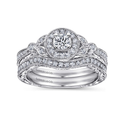14K White Gold  Matching Wedding Band