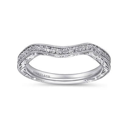 14K White Gold  Matching Wedding Band