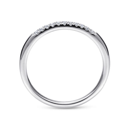 14K White Gold Matching Wedding Band