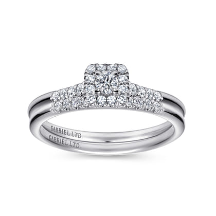 14K White Gold Matching Wedding Band