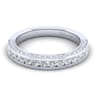 14K White Gold Matching Wedding Band - 0.83 ct