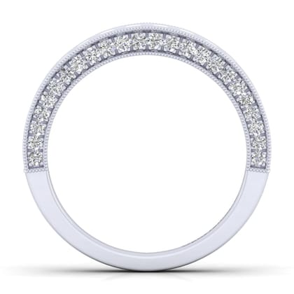 14K White Gold Matching Wedding Band