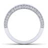 14K White Gold Matching Wedding Band - 0.83 ct