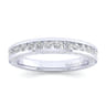 14K White Gold Matching Wedding Band - 0.83 ct