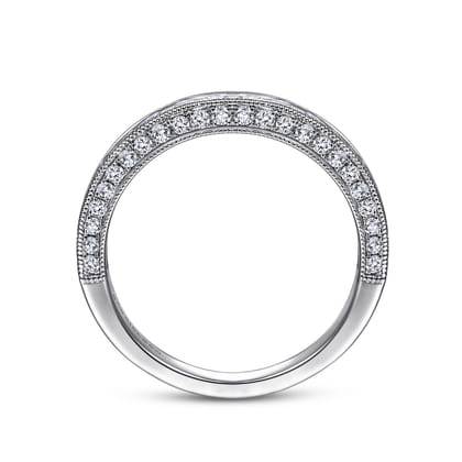 14K White Gold Matching Wedding Band