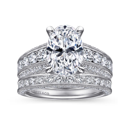 14K White Gold Matching Wedding Band