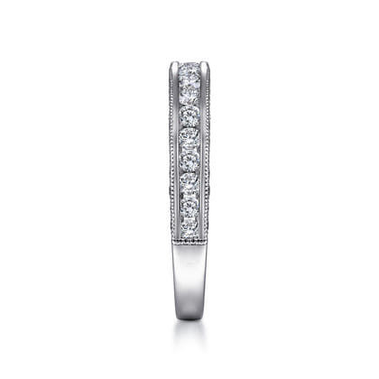 14K White Gold Matching Wedding Band