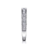 14K White Gold Matching Wedding Band - 0.83 ct