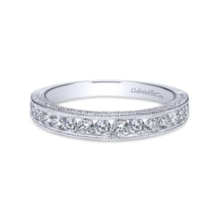 14K White Gold  Matching Wedding Band