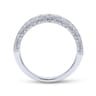 14K White Gold  Matching Wedding Band - 0.83 ct