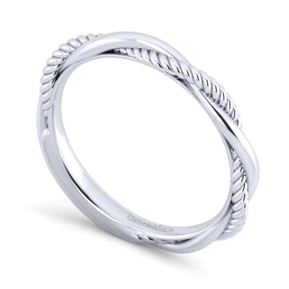 14K White Gold Matching Wedding Band