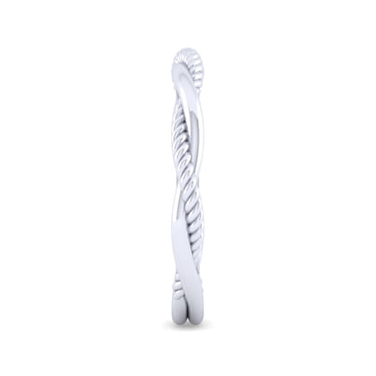14K White Gold Matching Wedding Band