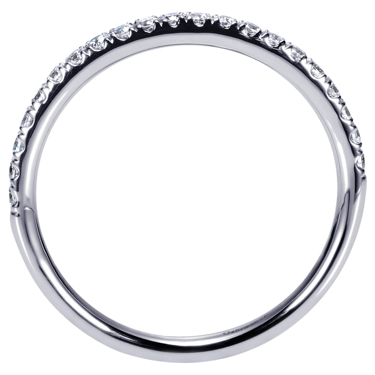 14K White Gold  Matching Wedding Band - 0.25 ct - Shot 2