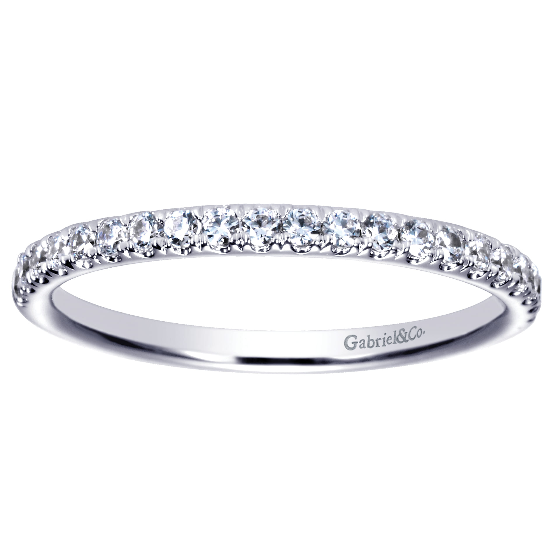14K White Gold  Matching Wedding Band - 0.25 ct - Shot 5