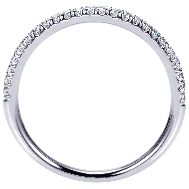 14K White Gold  Matching Wedding Band - 0.17 ct - Shot 2