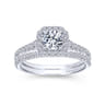 14K White Gold  Matching Wedding Band - 0.17 ct