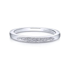 14K White Gold  Matching Wedding Band