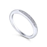 14K White Gold  Matching Wedding Band - 0.03 ct