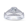14K White Gold  Matching Wedding Band - 0.03 ct