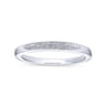 14K White Gold  Matching Wedding Band - 0.03 ct
