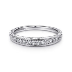 14K White Gold  Matching Wedding Band