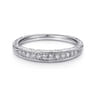 14K White Gold  Matching Wedding Band - 0.13 ct