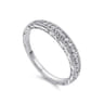14K White Gold  Matching Wedding Band - 0.13 ct