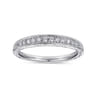 14K White Gold  Matching Wedding Band - 0.13 ct