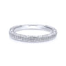 14K White Gold  Matching Wedding Band - 0.13 ct