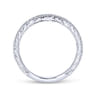 14K White Gold  Matching Wedding Band - 0.13 ct