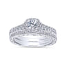 14K White Gold  Matching Wedding Band - 0.13 ct